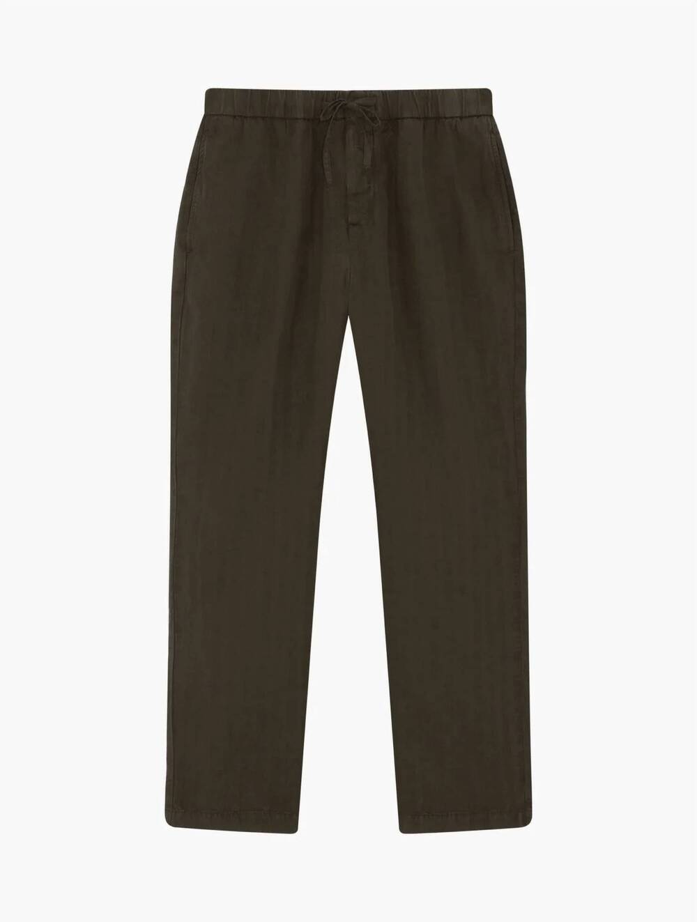 NEW FRESCOBAL CARIOCA men's oscar slim fit herringbone trousers in seawood